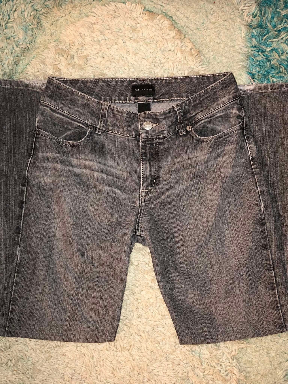 The Limited Women's Boot Cut Jeans in Faded Gray Wash